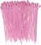 URBEST 100 Pcs Self Locking Wire Cable Zip, Tie Fasten Wrap 4 Inch Nylon Zip Tie (100, Pink)...