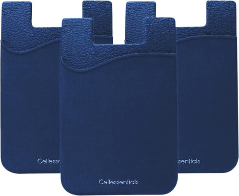 USA Merchant Redesigned Card Holder - Silicone Stick on Cell Phone Wallet with Pocket for Credit Card ID Business Card - iPhone Android & Smartpho...