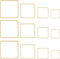 70pcs Earrings Beading Hoop Earring Finding Square Hollow Pendant for Jewelry Making DIY Crafts Art Creation Women Gift (Square)...