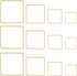 70pcs Earrings Beading Hoop Earring Finding Square Hollow Pendant for Jewelry Making DIY Crafts Art Creation Women Gift (Square)...