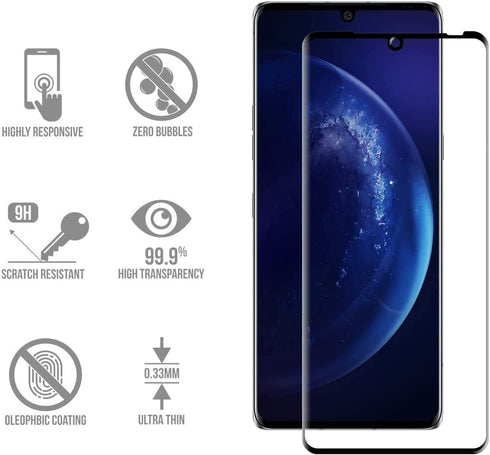 [ 3 Pack for LG Velvet 5G Screen Protector Tempered Glass 9H Hardness HD Clear Scratch Resistant Bubble Free Anti-Fingerprints...