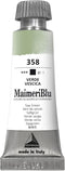 MaimeriBlu 12ml Single-Pigment Watercolor Paint - Sap Green PG17 Professional Watercolor Paint - Lightfast and Transparent Watercolor Paint Tube f...