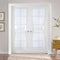 PONY DANCE Side Door Window Curtains for Front Door, French Door Curtain for Small Window Sidelight, White Voile Sheer Rod Pocket Kitchen Door Cur...
