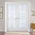 PONY DANCE Side Door Window Curtains for Front Door, French Door Curtain for Small Window Sidelight, White Voile Sheer Rod Pocket Kitchen Door Cur...