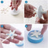 HiParty 6Pcs/Set Snowflake Fondant Cutter, Cookie Cutter Set with 6 Snowflake Shapes, White/Transparent, Plastic, Hand Wash Only...