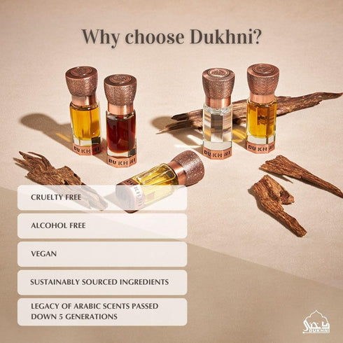 Dukhni Oud Swisseri Attar Oud for a Contemporary Consumer | Perfect for Ramadan & Eid gifts | Authentic Arabic Fragrance Oil | 100% Pure, Alcohol-...