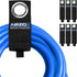 AIRZOE Heavy Duty Storage Cable Straps, 13-inch (6 Pack), Blue Wool, Lock Style...