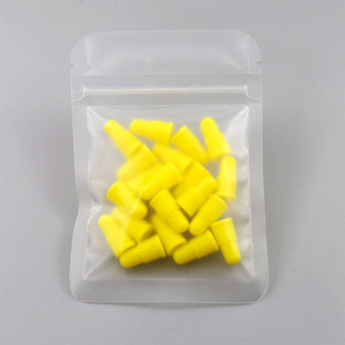 Yellow Presta Valve Stem Caps for Bike Plastic Tire Valve Caps Air Dust Stem Covers-Used on Presta/French Valves for Bicycle, MTB Mountain, Road B...