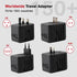 ADAGIO All in One Universal Travel Adapter, International Travel Plug Adapter with 2 USB-C Ports 2 USB-A Ports 100V-250V, 8A Fast Charging, Worldw...