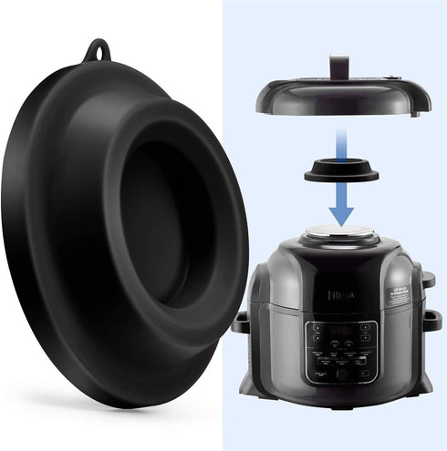Goldlion Lid Stand Silicone Lid Holder Accessories Compatible with Ninja Foodi Pressure Cooker and Air Fryer 5 Qt, 6.5 Qt and 8 Quart, Black...