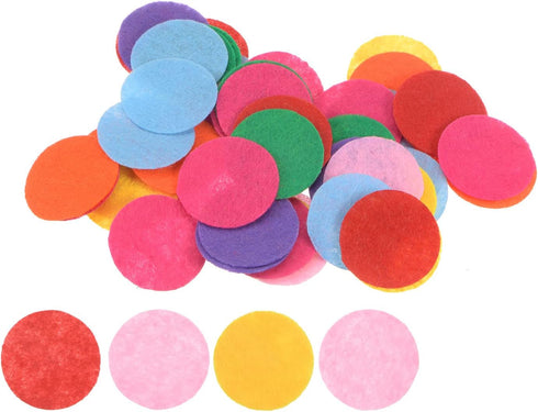 100pcs Round Felt Circles, 30mm 1-1/4" Pre Cut Felt Craft Pads Non-Woven Mini Felt Fabric Circles for DIY Sewing Handcraft Cut Projects Craft Fini...