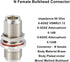 XRDS -RF 2PCS N Female to N Female Bulkhead Connector Coax Bulkhead Connector...