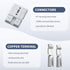 4PCS 50Amp Battery Quick Connect/Disconnect Connector,6 to 12 Gauge Battery Cable Connector, Wire Harness Plug Kit 12 to 36V for Car Winch Trailer...