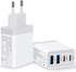 European Travel Plug Adapter, 40W 4-Port USB C Wall Charger Type C Fast Charging Block International Power Adapter US to Europe EU for iPhone 15 1...