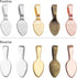 BronaGrand 100pcs Spoon Glue on Bails for Earrings Pendants Charms Jewelry Making Crafting,15x5x5mm...