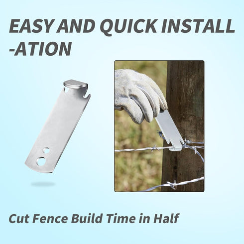 Fence Wire Twister for T Post Clips Fencing Tools Strong and Easy to Use Fencing Tool Barb Wire Fence Tools Time Saver for Twisting Wire Strong En...