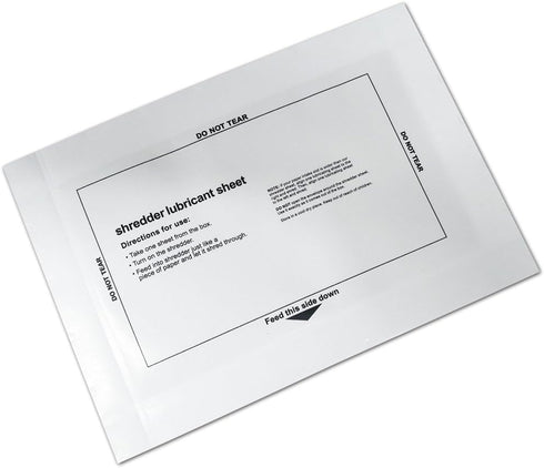 Shredder Lubricant Sheets, Paper Shredder Sharpening, Paper Shredders Lubricating Sheets, Shredder Cleaning Sheets (30 Pack)...