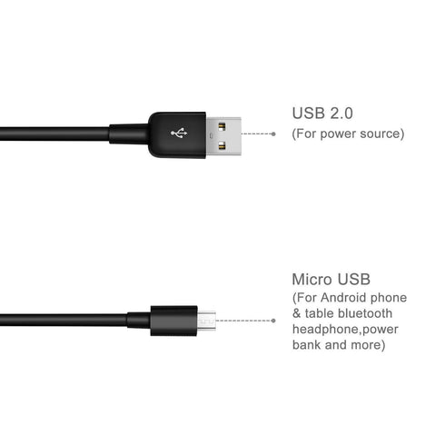 Duttek USB to Micro USB Splitter Cable, 3 in 1 USB 2.0 A Male to Three Micro USB Male 1 to 3 Sync Charging Cable Adapter Cord (25CM/10 Inch)...