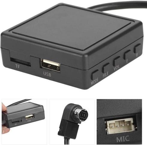 KIMISS Bluetooth Module, Car AUX Adapter USB 3.5mm Plug Music Receiver Cable Fit for JVC Alpine CD KSU58 PD100 U57 U29?19?...