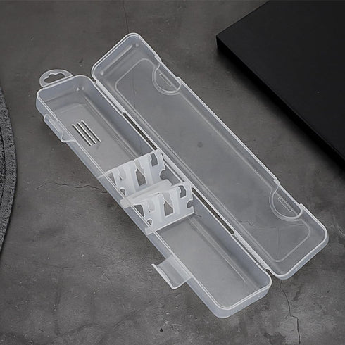 OriGlam Transparent Tableware Storage Case, Portable Flatware Utensil Box, Clear Cutlery Organziers Container for Spoon Fork Chopsticks for Travel...