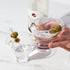 Viski Heavy Base Stemless Martini Glasses Set of 2 - Premium Short Crystal Cocktail Glass Gift Set, 7.5 oz....
