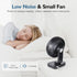 Small Oscillating Fan 3600mAh, Battery Operated Fan,Rechargeable Fan,Small battery powered fan ,Small fan, Oscillating Fan,Dual Adjustable Angle D...