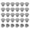 PATIKIL 5mm Diameter Silicone Round Snap, 30 Pcs in Type Locking Furniture Hole Plug Button Protective Cover Cap Head Fit for 2.5-5mm Hole for Sea...