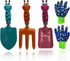Kids Gardening Tools Gloves Set 3 Cute Shovel Spade for Kid Garden Work with 1 Toddler Gloves for Teen Boy Girls...