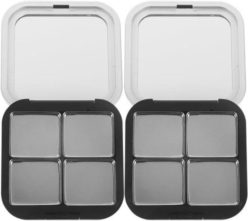 Beaupretty Empty Lipstick Palette Magnetic Eyeshadow Palette Makeup Foundation Blush Container with Mirror for Women Girls Black...