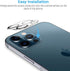 LK [3+3 Pack 3pack Screen Protector Compatible for iPhone 12 Pro Max 6.7-inch + 3pack Camera Lens Protector, Tempered Glass, Easy Frame Installati...