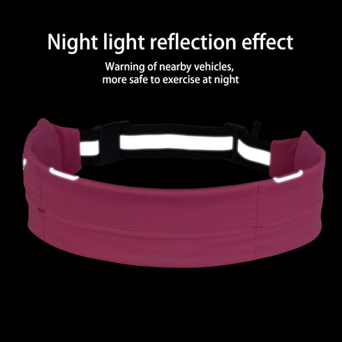 men's and women's running belt, suitable for hiking, exercise, cycling, fishing, reflective running waist pack, suitable for all mobile phones, wo...