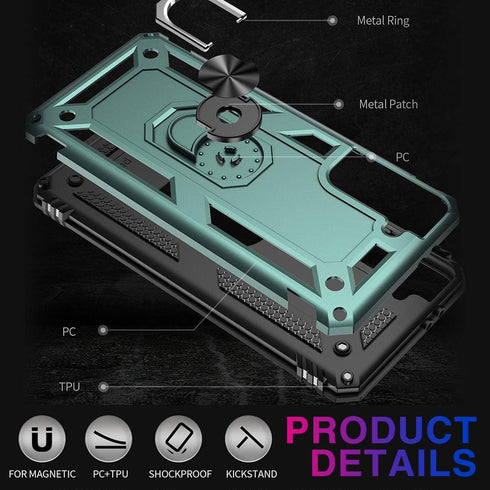 Case for Samsung Galaxy S21 5G Case Heavy Duty with Built in Screen Protector Hard Armor Military Anti-Fall Bumper Cover for Samsung S21 5G 6.2 20...