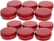 Othmro 12pcs 1oz Metal Round Tins Aluminum Tin Cans Containers with Screw Lid, 50 * 20mm(DxH) Red tin cans for Salve, Spices, Lip Balm, Tea or Can...