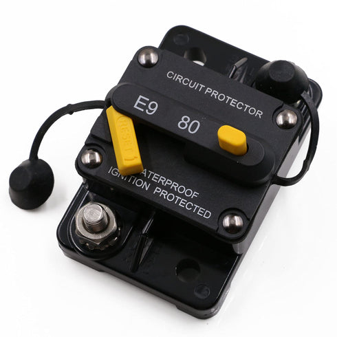 12V-72V 80A Manual Reset Circuit Breaker for RV Vehicle Car Stereo Audio Electronic Solar LiFePO4 / Lithium Batteries System, Marine Boat Trolling...