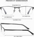 EYECEDAR 5 Pack Blue Light Blocking Reading Glasses for Men Computer Eyeglasses Metal Half Frame Spring Hinges Readers for Men 2.00...