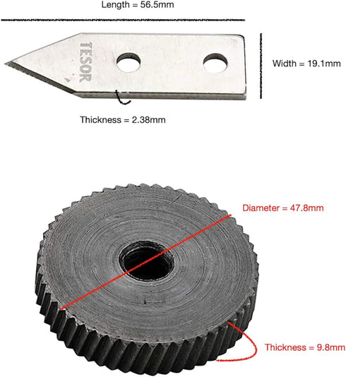 Tesor Replacement Parts - Knife/Blade & Gear Compatible with Edlund #1 Commercial Can Openers (#1 Size - 1 Pack)...