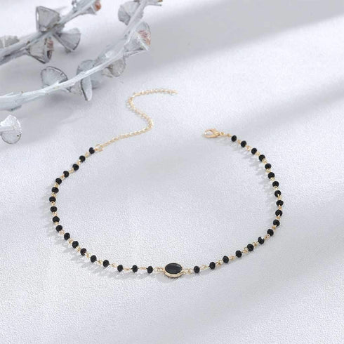 Olbye Rainbow Moonstone Necklace Choker Simple Necklace Personalize Everyday Necklace Jewelry for Women and Girls...