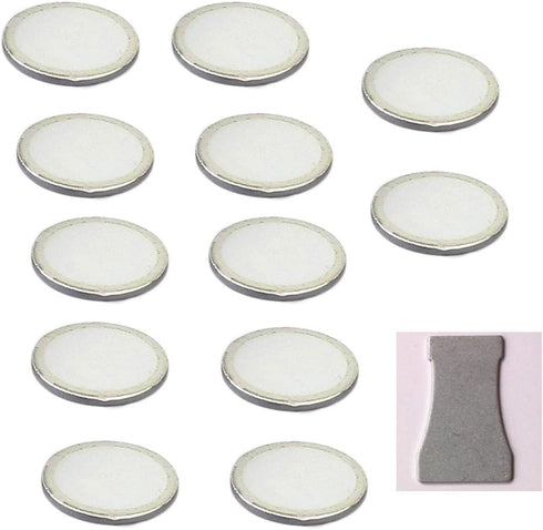 HRTSELEC 12 PCS 20MM Ceramics Discs Ultrasonic Mist Maker Fogger Replacement Disk for Humidifier...