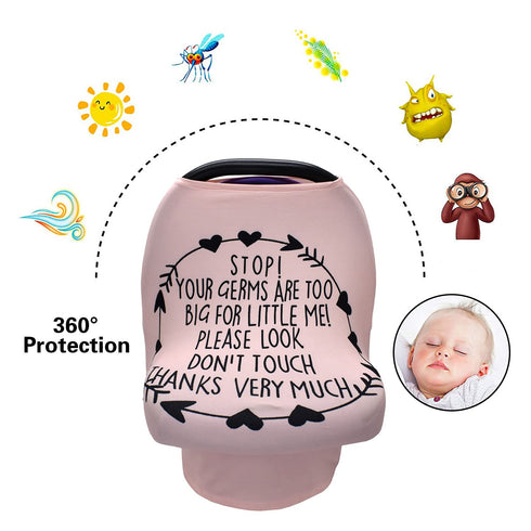 Nursing Breastfeeding Cover, Baby Car Seat Cover Infant Carseat Canopy,Versatile Stroller/High Chair/Shopping Cart/Carrier Covers, Newborn Boys Gi...
