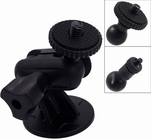 CH01C 1/4" Thread Camera Mount Holder Mini Adhesive 16mm Base - Dash Cam Permanent Tripod Windshield/DashBoard Mount Holder Fit Sony/Ricoh/HP/GoPr...