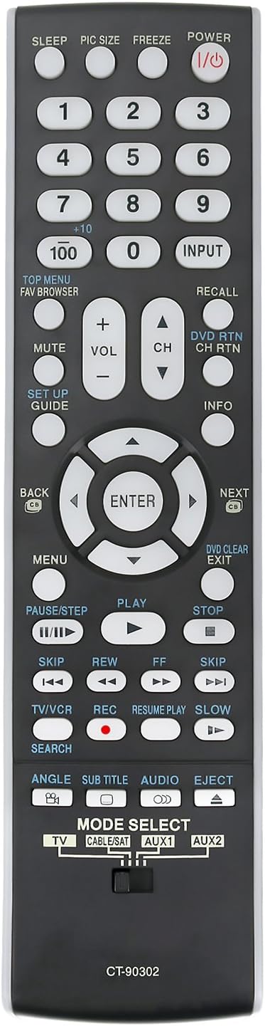 New CT-90302 CT90302 Replace Remote Control Fit for Toshiba TV 32av502rz 40rv525u 22AV500U 26AV52RZ 32AV50SU 32CV510U 32RV525R 37AV52 37AV502R 40G...