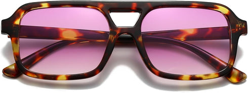 Women Retro Square Sunglasses 70s Vintage Aviator Sunglasses Fashion Men Sun Glasses Classic Aviator Shades...