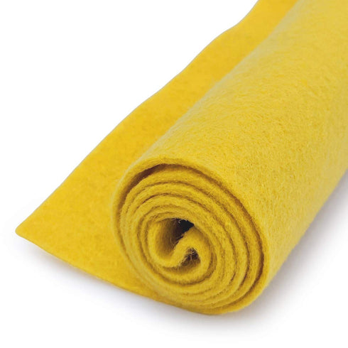 Yellow - Wool Felt Oversized Sheet - 20% Wool Blend - 1 12x18 inch Sheet...