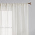 FMFUNCTEX Linen Sheer Curtains for Bedroom, Beige Curtains 54 inch Length for Living Room, Natural Flax Blend Window Draperies for Farmhouse Curta...