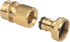 Set of Brass Male and Female 3/4 Inch Water Hose Quick Connect Fitting Garden Quick Release Hose Connector...