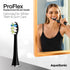 AquaSonic Proflex Replacement Brush Heads | for Whiter Teeth & Gum Care | Compatible with Many AquaSonic Toothbrush Handles (8 Pack Black)...
