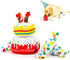 Dog Birthday Toy, Dog Birthday Cake Toy, Dog Birthday Gifts, Squeaky Plush Birthday Dog Toys for Small Medium and Large Dogs...