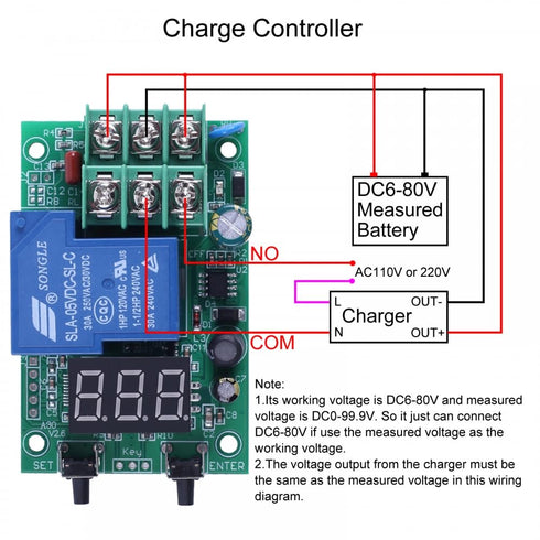 Voltage Monitor Module, A30-U1 DC 0-99.9V Delay Relay Controller Board for Overvoltage Undervoltage Control Voltage Detection...