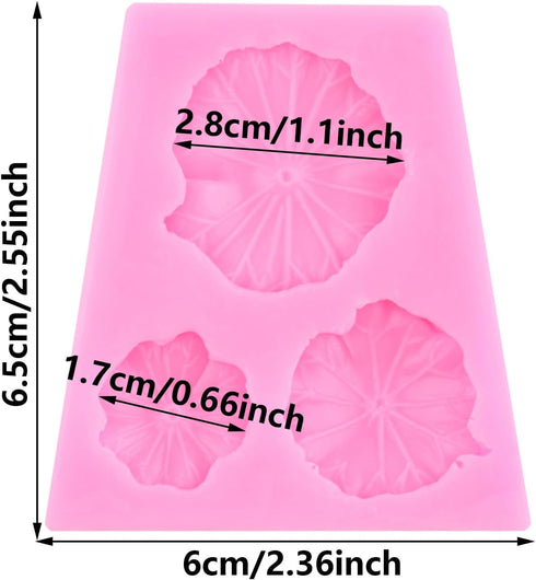 Lotus Leaf Fondant Mold Lotus Leaf Cake Decoration Silicone Molds For Cupcake Topper Chocolate Candy Gum Paste Polymer Clay...