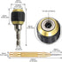 2 Pcs Self-Locking Drill Bit Holder 60mm Length Extension Rod Screwdriver 1/4 Inch Hex Shank Quick Release Chuck Adapter Connector Power Drill Too...
